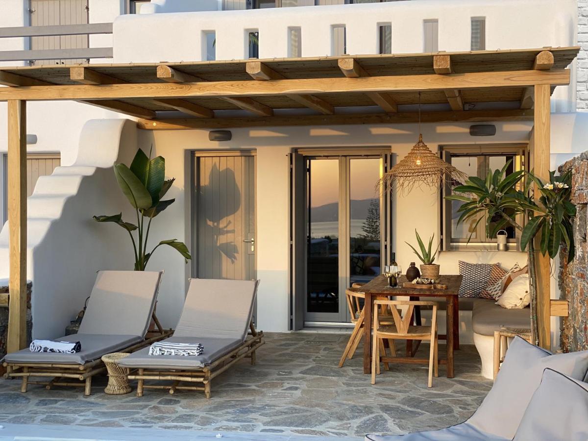 Villa Ypsilon Naxos - Luxury Holiday House With Amazing Sea View & Private Pool Agia Anna  Exteriör bild