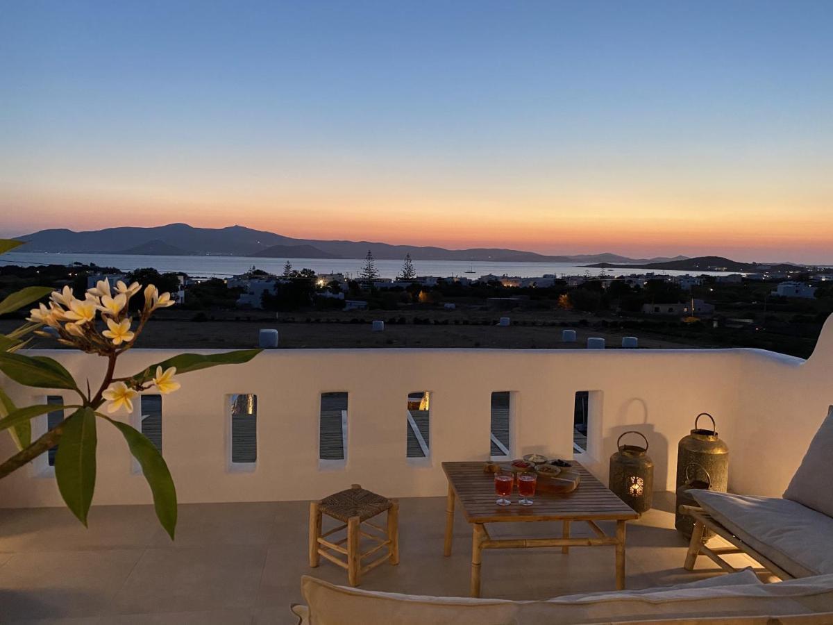 Villa Ypsilon Naxos - Luxury Holiday House With Amazing Sea View & Private Pool Agia Anna  Exteriör bild